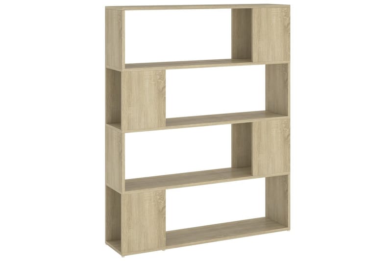 Bokhylle/romdeler sonoma eik 100x24x124 cm - Brun - Oppbevaring - Hyller - Bokhylle