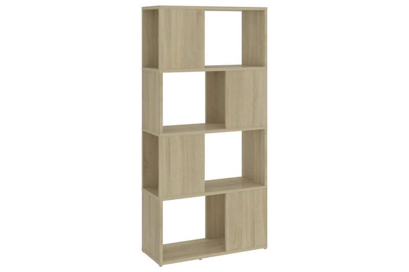 Bokhylle/romdeler sonoma eik 60x24x124,5 cm sponplate - Brun - Oppbevaring - Hyller - Bokhylle