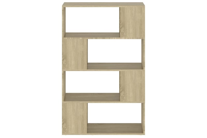 Bokhylle/romdeler sonoma eik 80x24x124,5 cm sponplate - Brun - Oppbevaring - Hyller - Bokhylle