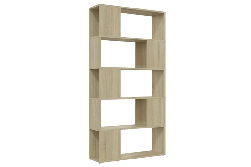 Bokhylle/romdeler sonoma eik 80x24x155 cm sponplate - Brun - Oppbevaring - Hyller - Bokhylle