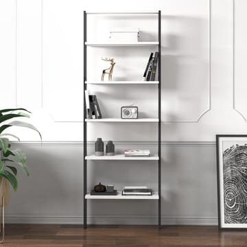 Branik Bokhylle 61x180x25 cm - Antrasitt/Hvit - Oppbevaring - Hyller - Bokhylle