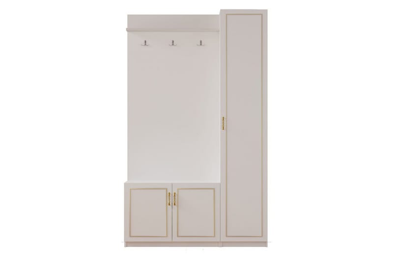 Caeton Hyllesystem 200 cm - Matt Hvit - Oppbevaring - Skap - Oppbevaringsskap