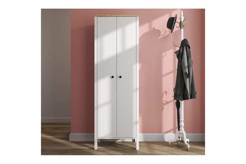 Calyra Hyllesystem 63x190 cm - Natur/Hvit - Oppbevaring - Hyller - Hyllesystem