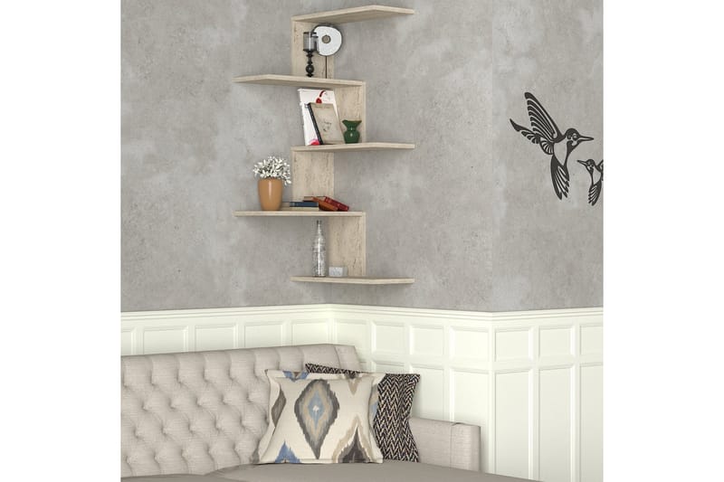 Canitor Vegghylle 51,5 cm - Beige - Oppbevaring - Hyller - Vegghylle