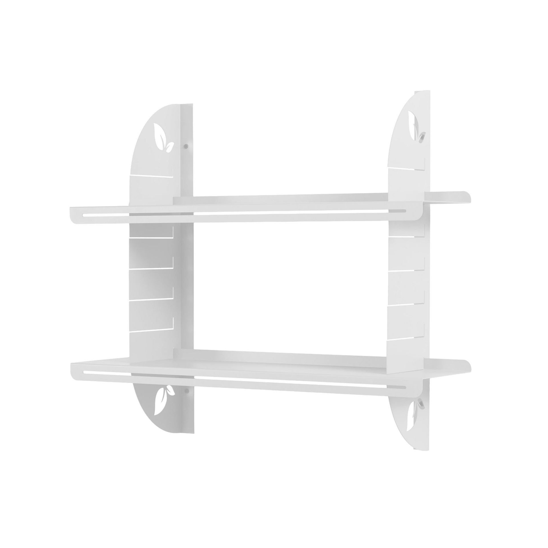 Clavor vegghylle 70 cm - Hvit