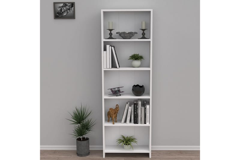 Crala Bokhylle 56 cm - Hvit - Oppbevaring - Hyller - Bokhylle