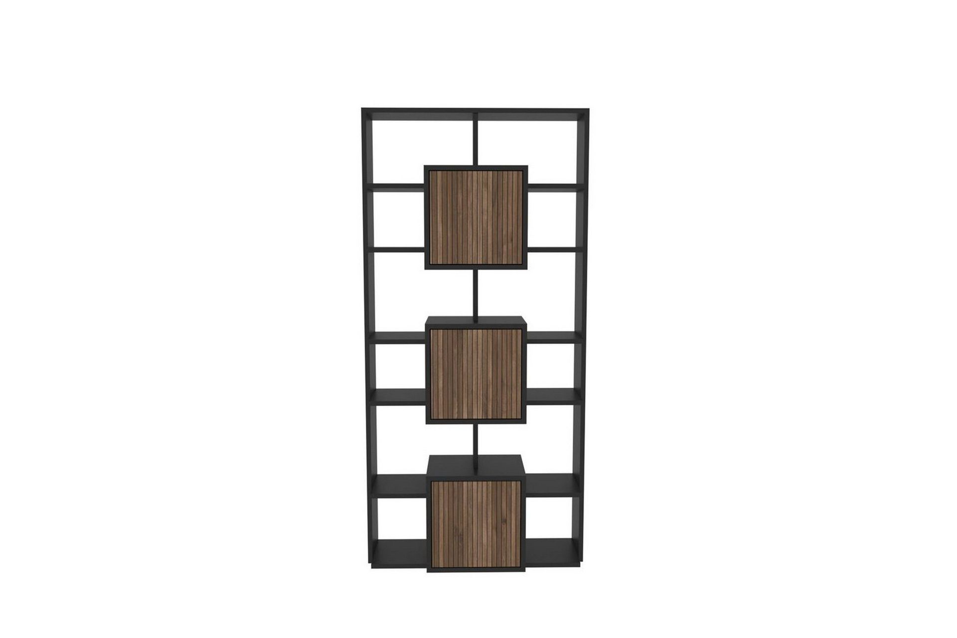Dargaville Bokhylle 85 cm - Sort/Valnøtt