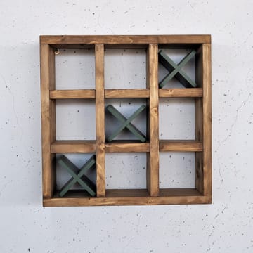 Dekorativ vegghylle i tre Hanah Home Raflin (42,5 x 42,5 x 11 cm) Tre / Grønn - Oppbevaring - Hyller - Vegghylle
