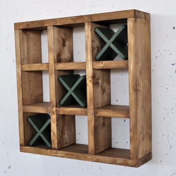 Dekorativ vegghylle i tre Hanah Home Raflin (42,5 x 42,5 x 11 cm) Tre / Grønn - Oppbevaring - Hyller - Vegghylle