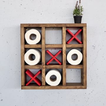 Dekorativ vegghylle i tre Hanah Home Raflin (42,5 x 42,5 x 11 cm) Tre / Rød - Oppbevaring - Hyller - Vegghylle