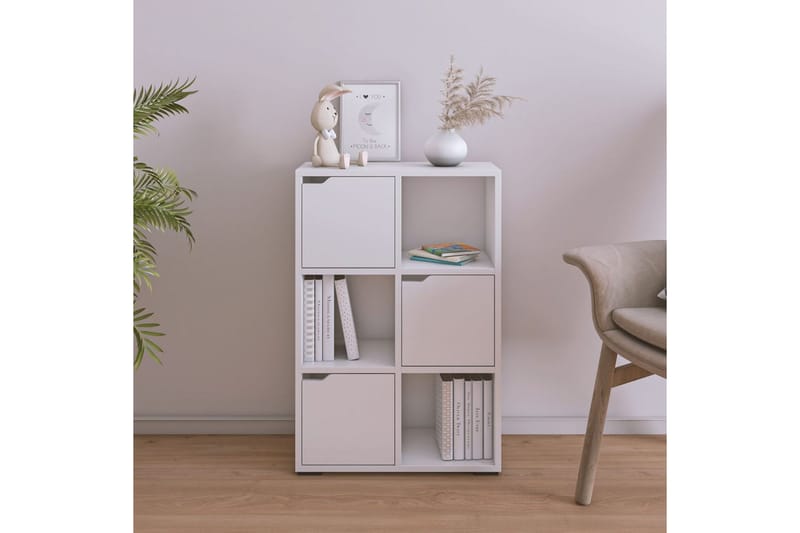 Drayla Bokhylle 60 cm - Hvit - Oppbevaring - Hyller - Bokhylle