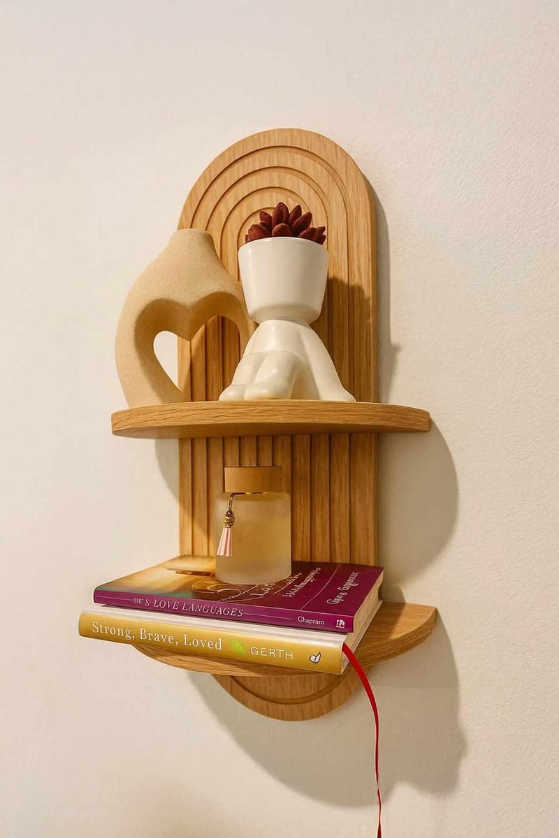 Drelor vegghylle 20x70 cm - Eik - Oppbevaring - Hyller - Vegghylle