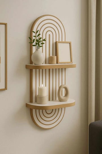 Drelor vegghylle 20x70 cm - Hvit - Oppbevaring - Hyller - Vegghylle