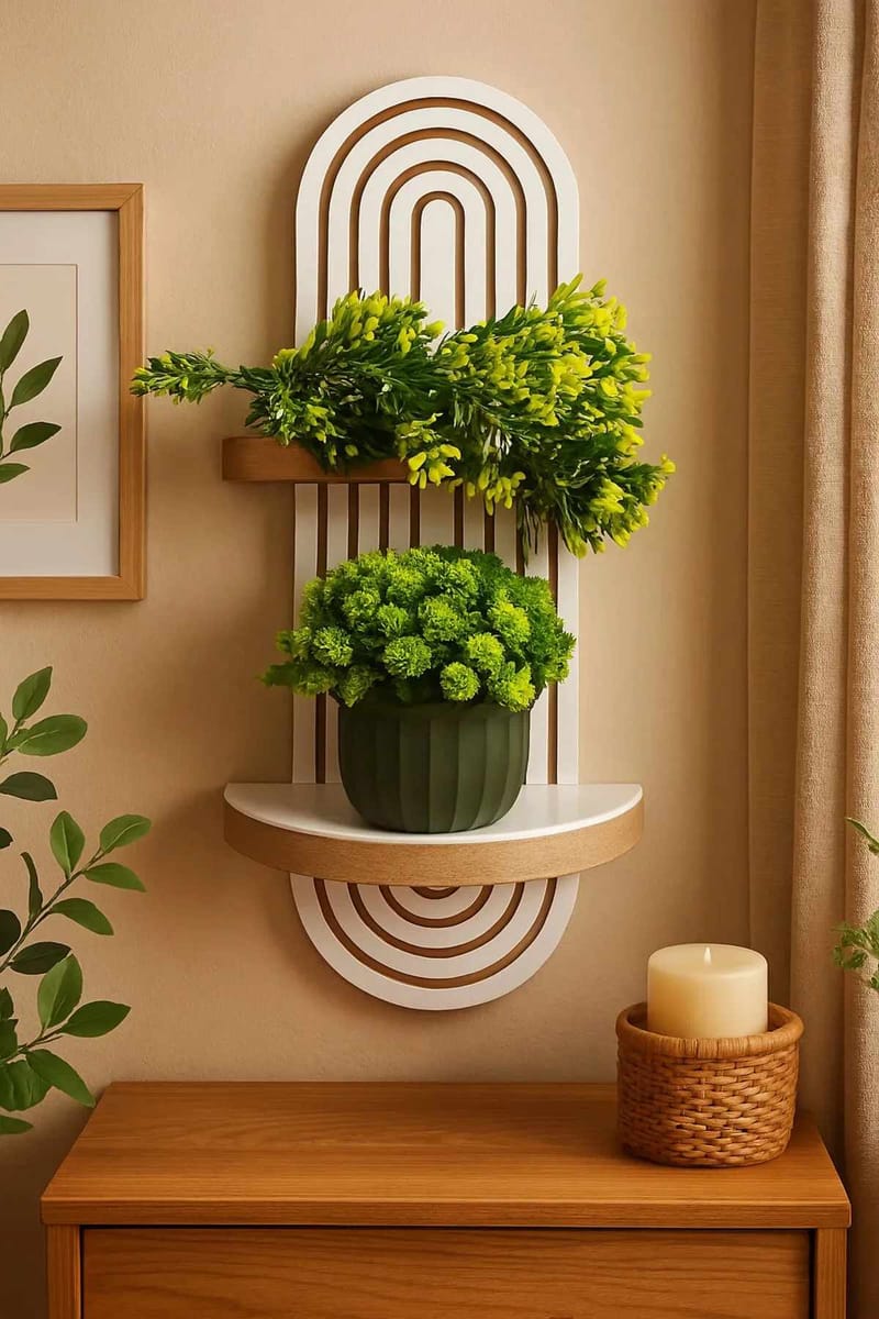 Drelor vegghylle 20x70 cm - Hvit - Oppbevaring - Hyller - Vegghylle