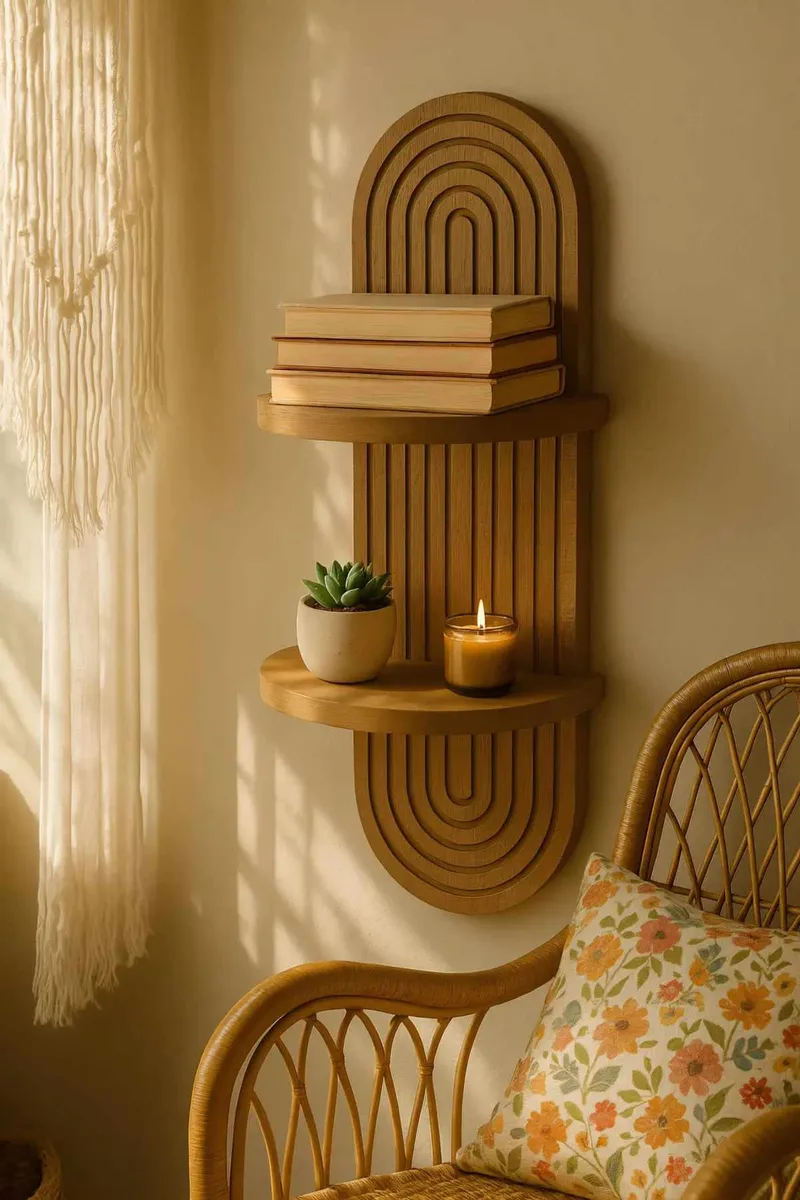 Drelor vegghylle 20x70 cm - Wenge - Oppbevaring - Hyller - Vegghylle