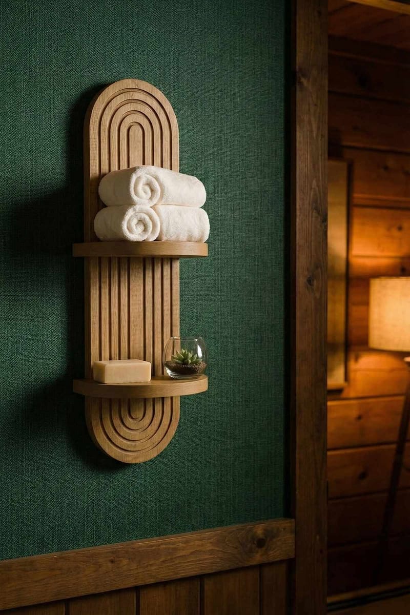 Drelor vegghylle 20x70 cm - Wenge - Oppbevaring - Hyller - Vegghylle