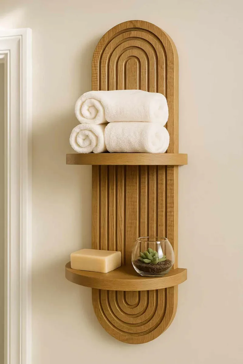 Drelor vegghylle 20x70 cm - Wenge - Oppbevaring - Hyller - Vegghylle