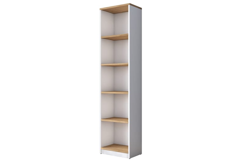 Dystany Bokhylle 40 cm - Hvit/Valnøtt - Oppbevaring - Hyller - Bokhylle