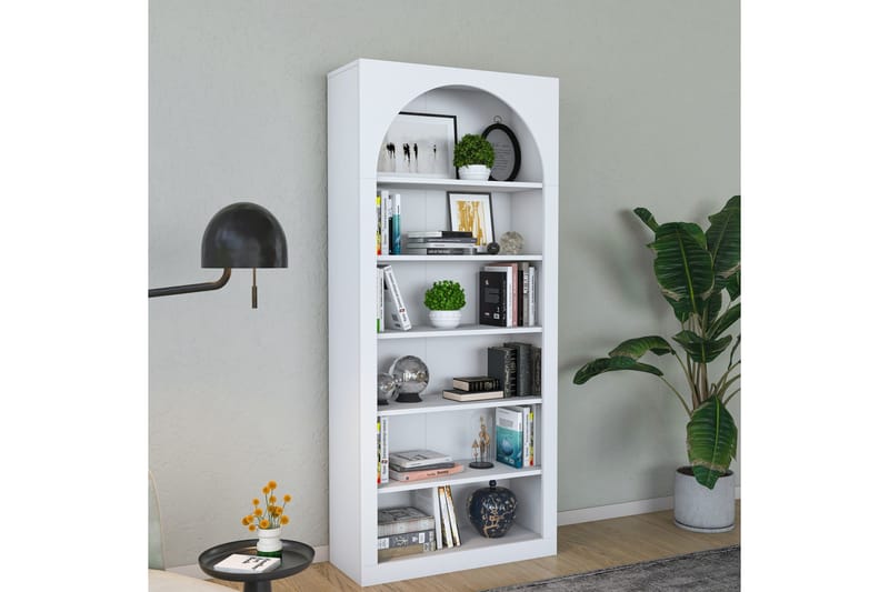 Eimar Bokhylle 80 cm - Hvit - Oppbevaring - Hyller - Bokhylle