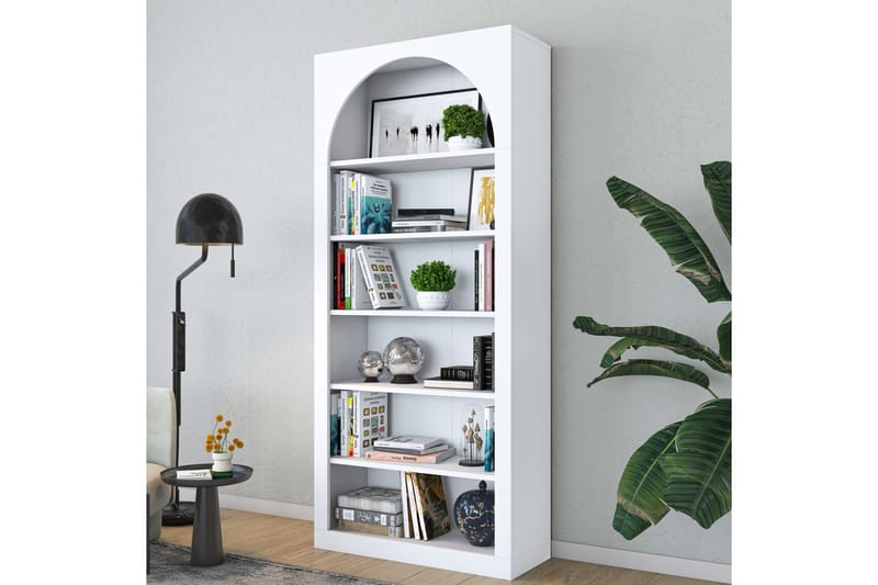 Eimar Bokhylle 80 cm - Hvit - Oppbevaring - Hyller - Bokhylle