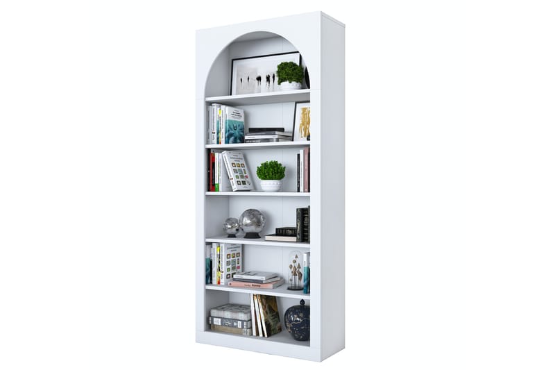 Eimar Bokhylle 80 cm - Hvit - Oppbevaring - Hyller - Bokhylle