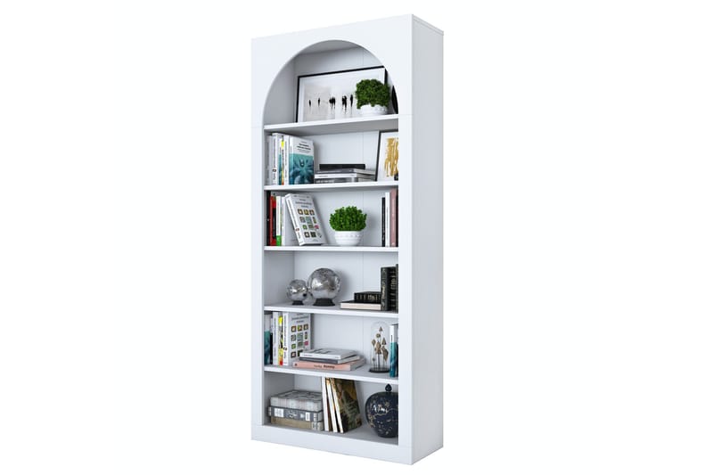 Eimar Bokhylle 80 cm - Hvit - Oppbevaring - Hyller - Bokhylle