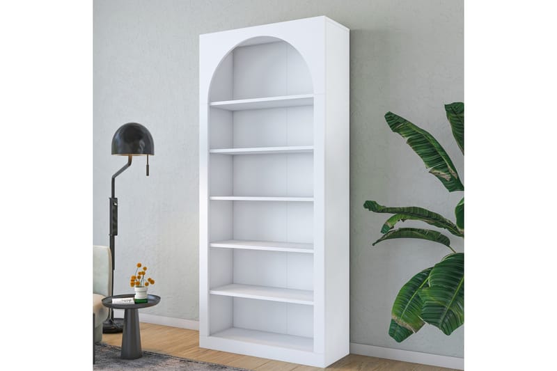 Eimar Bokhylle 80 cm - Hvit - Oppbevaring - Hyller - Bokhylle