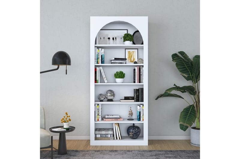 Eimar Bokhylle 80 cm - Hvit - Oppbevaring - Hyller - Bokhylle