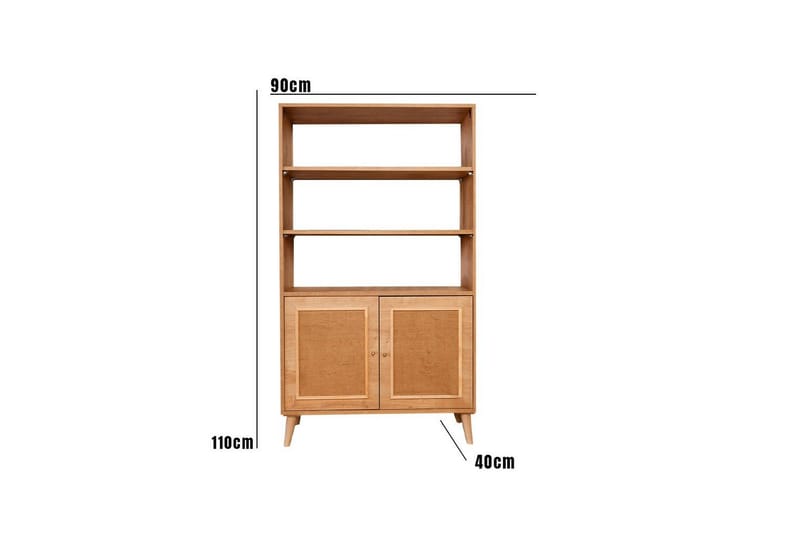 Elili Bokhylle 40 cm - Brun - Oppbevaring - Hyller - Bokhylle