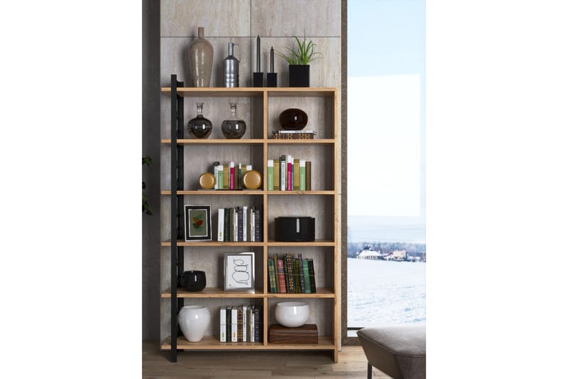 Elspet Bokhylle 120 cm - Brun - Oppbevaring - Hyller - Bokhylle