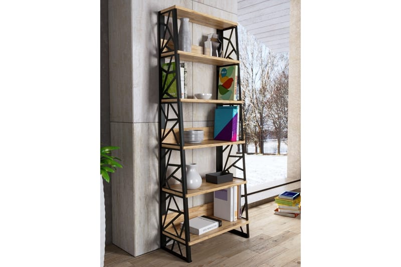 Elspet Bokhylle 60 cm - Brun - Oppbevaring - Hyller - Bokhylle