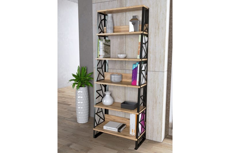 Elspet Bokhylle 60 cm - Brun - Oppbevaring - Hyller - Bokhylle