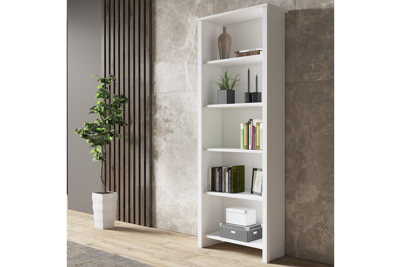 Elspet Bokhylle 64 cm - Brun/Hvit - Oppbevaring - Hyller - Bokhylle