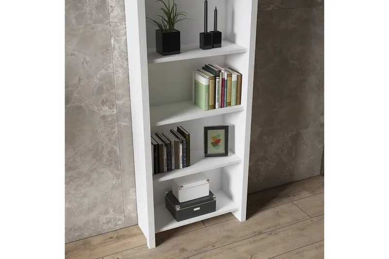 Elspet Bokhylle 64 cm - Brun/Hvit - Oppbevaring - Hyller - Bokhylle