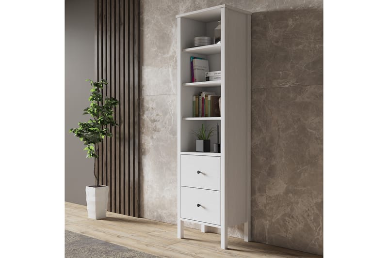 Elspet Bokhylle 80 cm - Brun/Hvit - Oppbevaring - Hyller - Bokhylle