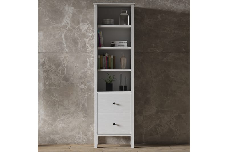 Elspet Bokhylle 80 cm - Brun/Hvit - Oppbevaring - Hyller - Bokhylle