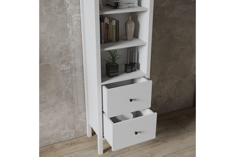 Elspet Bokhylle 80 cm - Brun/Hvit - Oppbevaring - Hyller - Bokhylle