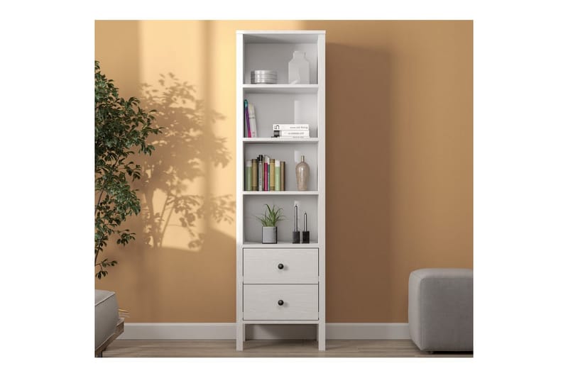 Elvan Bokhylle 50,2 cm - Natur/Hvit - Oppbevaring - Hyller - Bokhylle