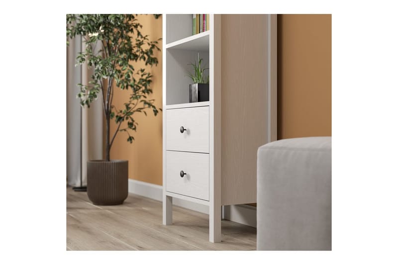 Elvan Bokhylle 50,2 cm - Natur/Hvit - Oppbevaring - Hyller - Bokhylle