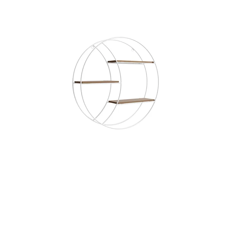 Elyran vegghylle 44 cm - hvit, brun - Oppbevaring - Hyller - Vegghylle