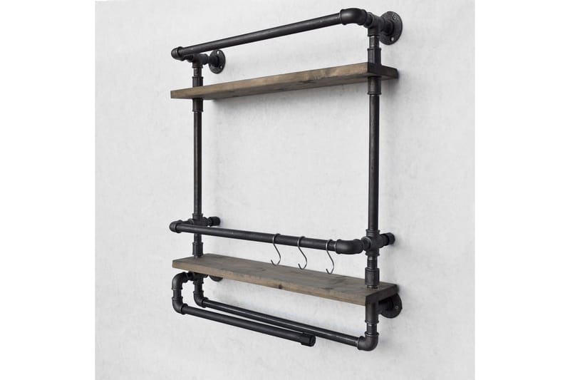 Evila Vegghylle Rør/Tre - Oppbevaring - Hyller - Vegghylle