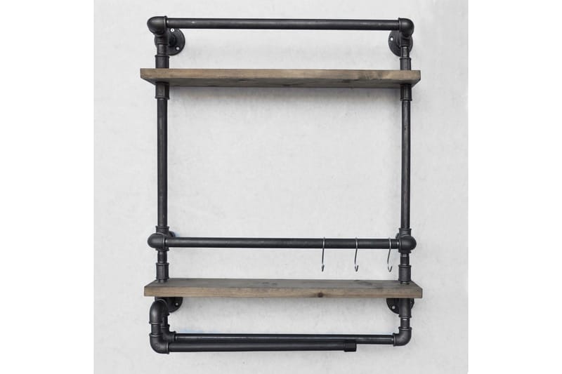 Evila Vegghylle Rør/Tre - Oppbevaring - Hyller - Vegghylle