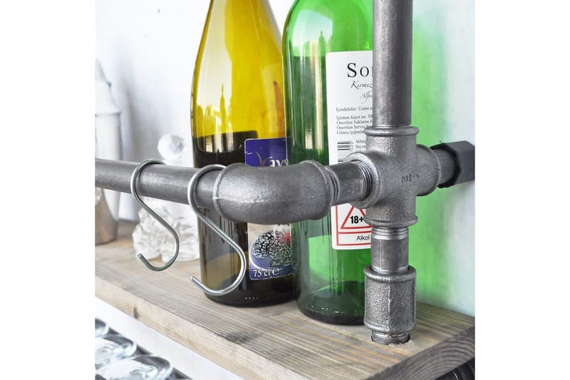 Evila Vegghylle Rør/Tre - Oppbevaring - Hyller - Vegghylle