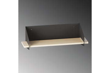 Faeryn Vegghylle 40 cm i Tre med Metallramme - Svart - Oppbevaring - Hyller - Vegghylle
