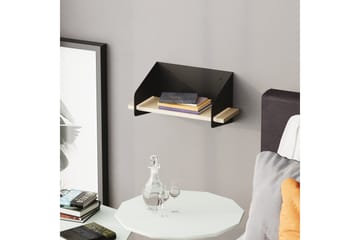 Faeryn Vegghylle 40 cm - Svart - Oppbevaring - Hyller - Vegghylle