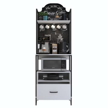 Flerbruksskap Wallxpert Gala Shelf (70 x 205 x 40 cm) Hvit - Hvit - Oppbevaring - Hyller - Hyllesystem