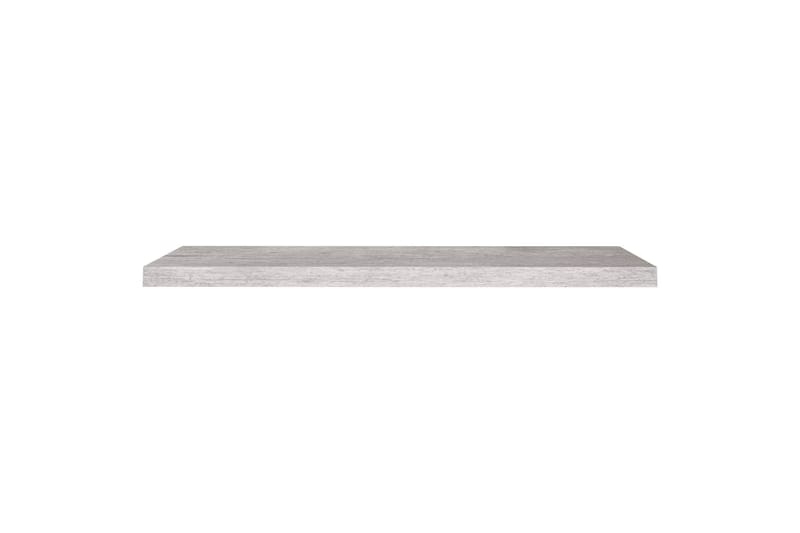 Flytende vegghylle betonggrå 100x23,5x3,8 cm MDF - Grå - Oppbevaring - Hyller - Vegghylle