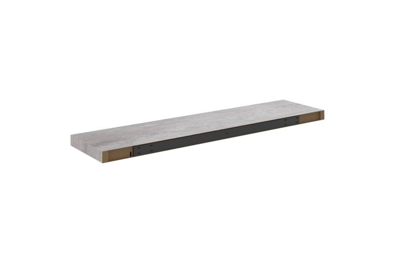 Flytende vegghylle betonggrå 100x23,5x3,8 cm MDF - Grå - Oppbevaring - Hyller - Vegghylle