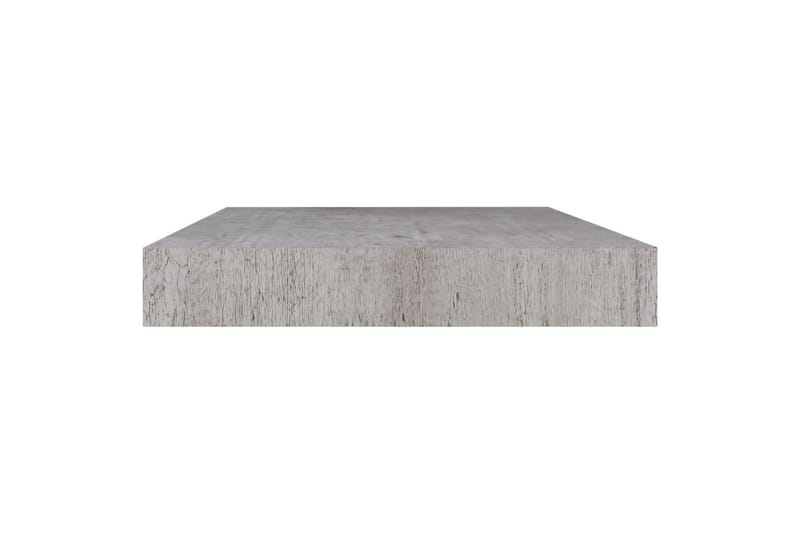 Flytende vegghylle betonggrå 50x23x3,8 cm MDF - Grå - Oppbevaring - Hyller - Vegghylle