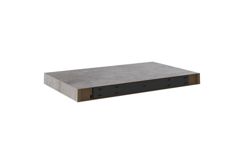 Flytende vegghylle betonggrå 50x23x3,8 cm MDF - Grå - Oppbevaring - Hyller - Vegghylle